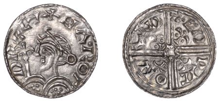 Harold I (1035-1040), Long Cross and Fleur-de-lis type, London, Edric, ha'roÎ³d recx, rev. ed...