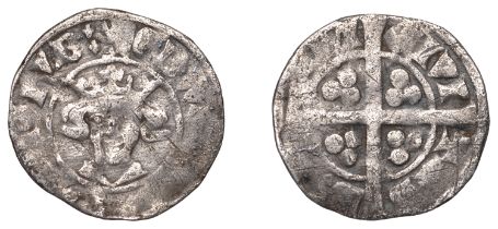 Edward II (1307-1327), Penny, class 14, Durham, Bp Beaumont, mm. lion and lis, 1.36g/2h (Dur...