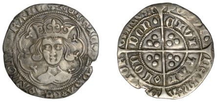 Henry VI (First reign, 1422-1461), Rosette-Mascle/Pinecone-Mascle mule, Groat, London, mm. c...