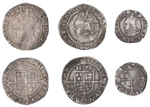 Henry VIII, Posthumous coinage, Halfgroat, Bristol, mm. tc monogram on rev. only (?), 1.09g/...