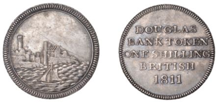 Isle of Man, DOUGLAS, Douglas Bank Co., Shilling, 1811, 2.91g/12h (Prid. 48; D 6). Light scr...