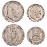 Edward VII, Florin, 1905, Shilling, 1905 (ESC 3581, 3591; S 3981-2) [2]. About fine, both ra...