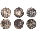 Henry VII - Henry VIII, Sovereign type Pennies (3), various types and mints [3]. Varied stat...