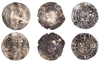 Henry VII - Henry VIII, Sovereign type Pennies (3), various types and mints [3]. Varied stat...