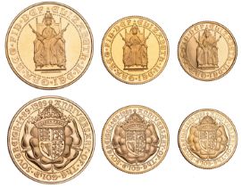 Elizabeth II (1952-2022), Gold Proof set, 1989, Sovereign Anniversary, comprising Two Pounds...