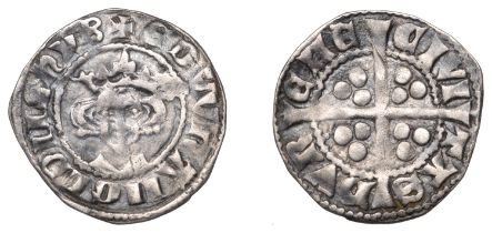 Edward I (1272-1307), Penny, class 9b1/10ab mule, Durham, Bishop Bec, mm. plain cross, nothi...