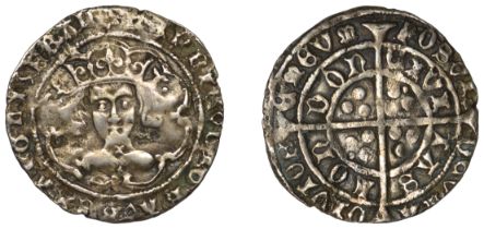 Henry VI (First reign, 1422-1461), Cross-Pellet issue, Class C, Groat, London, mm. cross III...