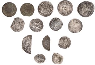 Henry II, Short Cross coinage, cut Halfpenny, class Ib, Winchester, uncertain moneyer, 0.64g...