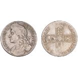 James II (1685-1688), Crown, 1686, first bust, edge secvndo (ESC 740; S 3406). Fine or bette...