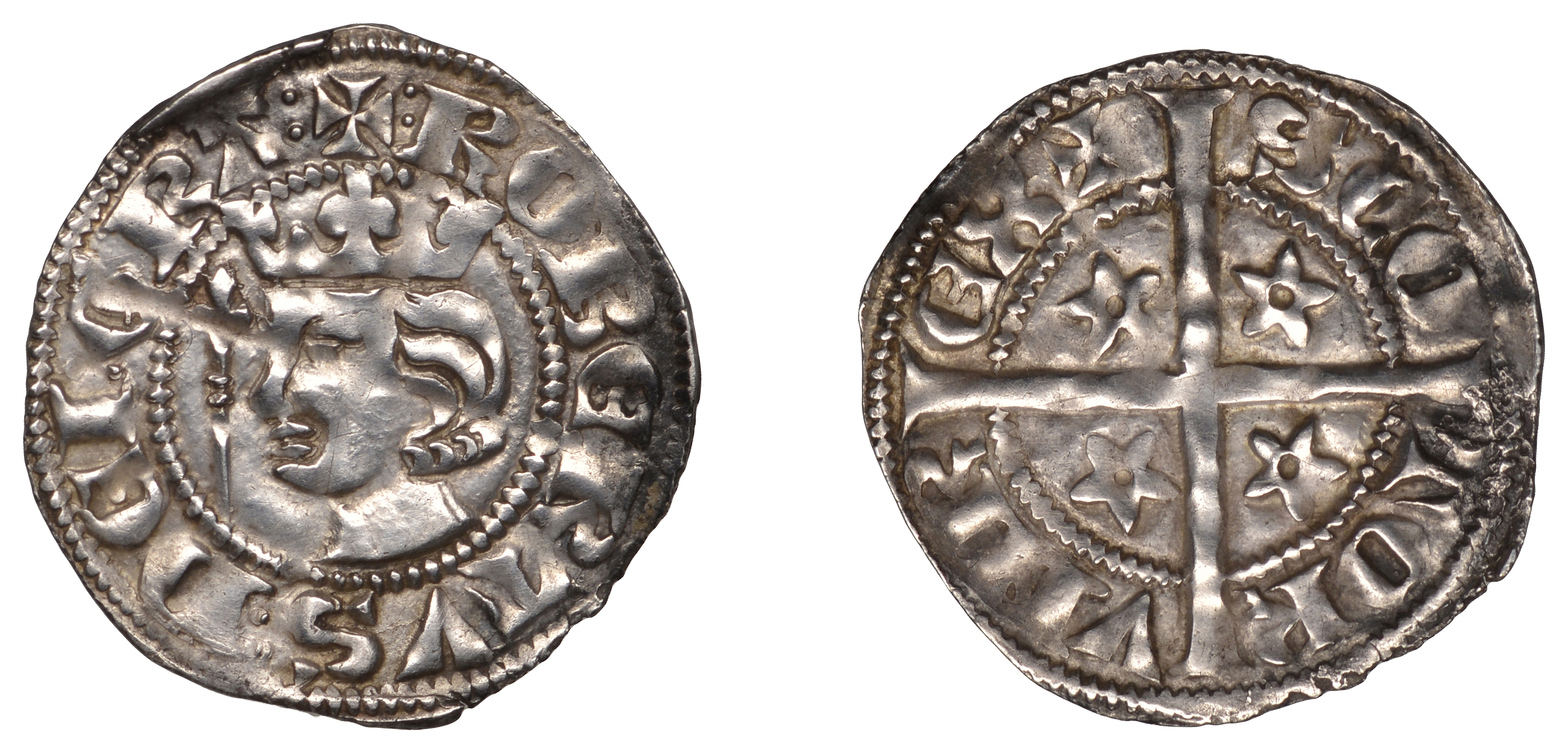 Robert the Bruce (1306-1329), Sterling, colon stops, 1.10g/3h (SCBI 35, 318-20; B 1, fig. 22...