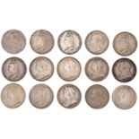 Charles II to Victoria, Crowns (15), 1676, 1819, 1844, 1845, 1889 (2), 1891, 1890 (2), 1893...