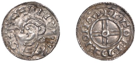 Cnut (1016-1035), Penny, Short Cross type, Stamford, LeofdÃ¦g, leofedÃ¦i on sa, 0.85g/6h (BEH...