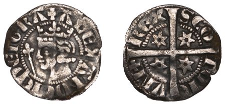 Alexander III (1249-1286), Second coinage, Sterling, class Mb2, four mullets of six points,...