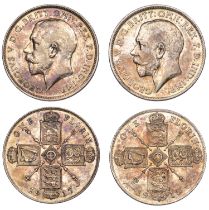 George V, Florins (2), 1915, 1917 (S 4012) [2]. Extremely fine or better, lightly toned Â£80...