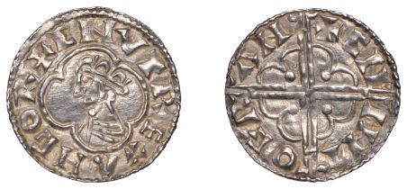 Cnut (1016-1035), Penny, Quatrefoil type, Cambridge, Cniht, cniht o gran, struck from Thetfo...