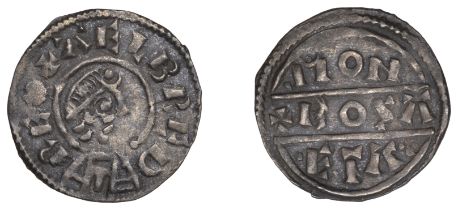 Kings of Wessex, Alfred the Great (871-99), Penny, Phase I, Wessex Lunettes type, Bosa, aelb...