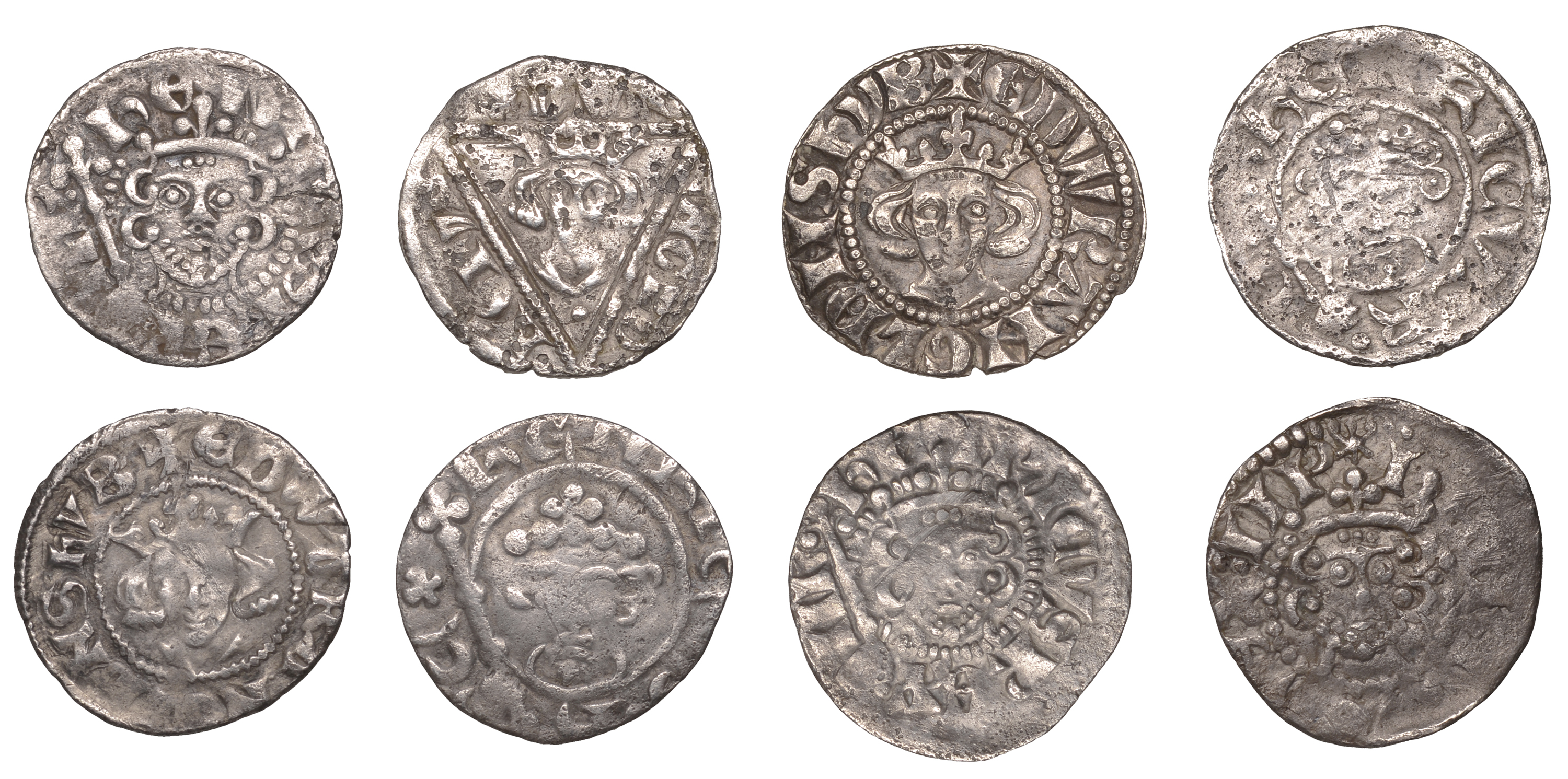 Henry II, Short Cross coinage, Penny, class Ib, York, Efrard, 0.97g/3h (N 963; S 1344); John...