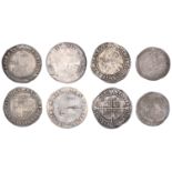 James I, First coinage, Shilling, mm. thistle, first bust, 5.55g/3h (N 2072; S 2645); togeth...