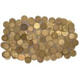 George VI to Elizabeth II, brass Threepences (122), various dates [122]. Varied state Â£60-Â£...