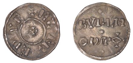 Kings of Wessex, Alfred the Great (871-99), Penny, Phase III, Two Line type, Canterbury dies...