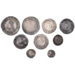 Elizabeth I, Shillings (2), both mm. martlet; sixpences (4), 1561 mm. pheon, 1566 mm. portcu...