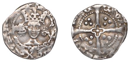 Henry VI (First reign, 1422-1461), Leaf-Pellet issue, Penny, York, Abp Booth, pellets by cro...