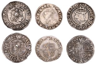 Henry VII, Profile issue, regular type, Groat, mm. pheon, 2.78g/1h (N 1747; S 2258); Henry V...