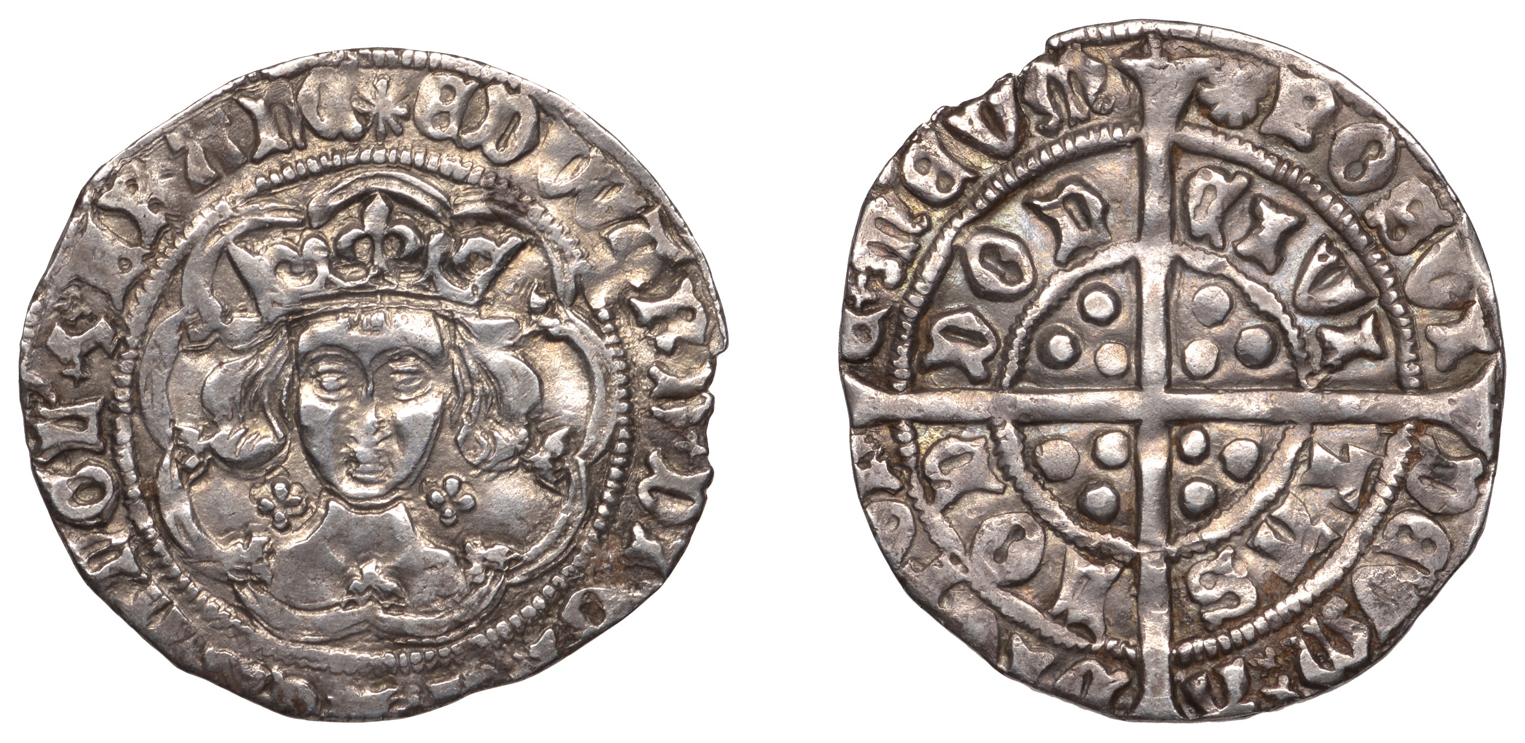 Edward IV (First reign, 1461-1470), Light coinage, Groat, London, mm. sun, quatrefoils by ne...