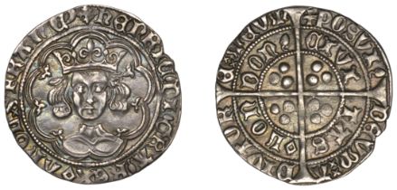 Henry VI (First reign, 1422-1461), Pinecone-Mascle issue, Groat, London, mm. crosses IIIb/V,...