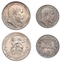 Edward VII, Proof Shilling, Sixpence, both 1902 (S 3982-3) [2]. Good extremely fine. last to...