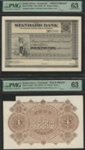 Standard Bank of British South Africa Limited, obverse and reverse uniface proofs on card fo...