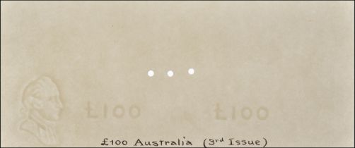 Commonwealth of Australia, watermarked paper for the first King George VI issue of 1938-52,...