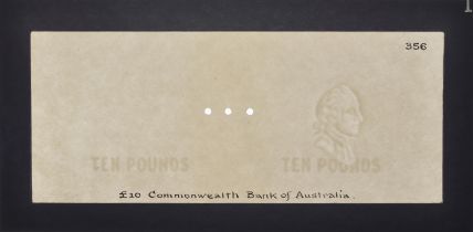 Commonwealth of Australia, watermarked paper for the first King George VI issue of 1938-52,...