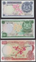 Board of Commissiioners of Currency, Singapore, a full set from the 1967 Bird Series, compri...