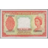 Board of Commissioners of Currency Malaya and British Borneo, $10, 21 March 1953, serial...