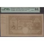 Banco Nacional Ultramarino, Portuguese Guinea, obverse and reverse sepia photographs...