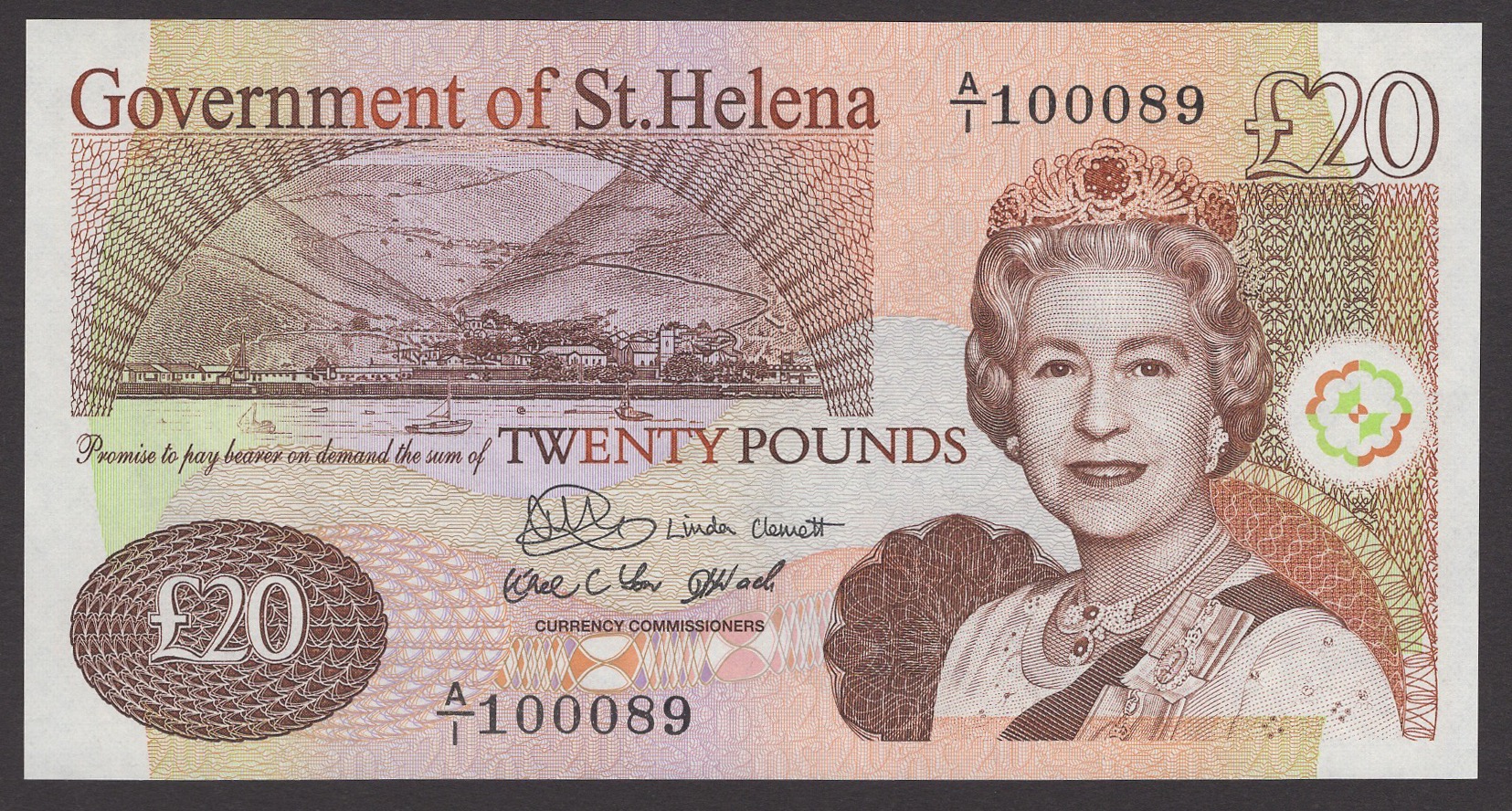 Government of St. Helena, Â£10 (4), ND (2004), all prefix P/1, also Â£10 (3)ND (2012), also... - Image 2 of 3