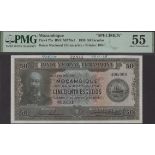 Banco Nacional Ultramarino, Mozambique, printers archival specimen 50 Escudos, 11 January...