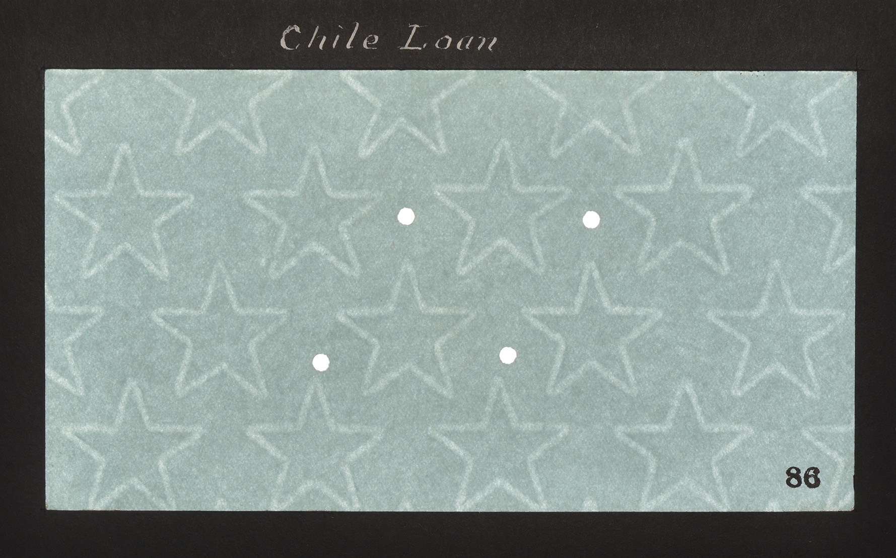 Banco Central de Chile, watermarked paper (6) as used on the 50 Pesos of 1924 and the 50... - Image 4 of 6