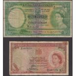 Central Africa Currency Board, Southern Rhodesia, Â£1, 10 September 1955, serial number...
