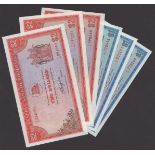 Reserve Bank of Rhodesia, $1 (3), 1 November 1976, 18 April 1978, 2 August 1979, prefixes...