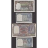 Reserve Bank of India, 5 Rupees, ND (1937), serial number H/16 377038, Taylor signature,...