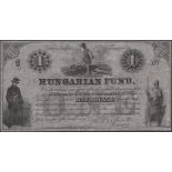 Hungarian Fund, $1 (11), 2 February 1872, serial numbers 28265-75, also $5 (8), Letter A,...