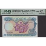 Board of Commissioners of Currency, Singapore, $50, ND (1973), serial number A/38 906059,...