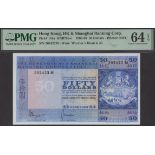 Hong Kong & Shanghai Banking Corporation, $50, 27 March 1969, serial number 302423M, Mosley...