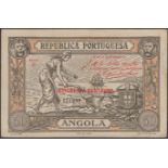 Republica Portuguesa, Angola, 50 Centavos, 1921, serial number B151999, nicely embossed and...