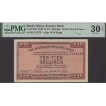 South African Reserve Bank, 10 Shillings, 9 September 1931, serial number E/7 527771, Clegg...