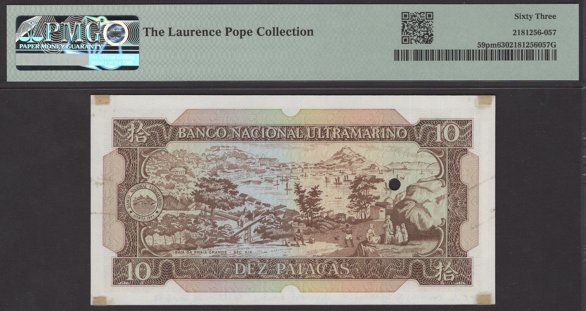 Banco Nacional Ultramarino, Macau, a series of highly unusual proofs (5) for the 10 Patacas... - Bild 6 aus 6