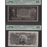 Banco Nacional Ultramarino, Mozambique, obverse and reverse archival photographs showing...