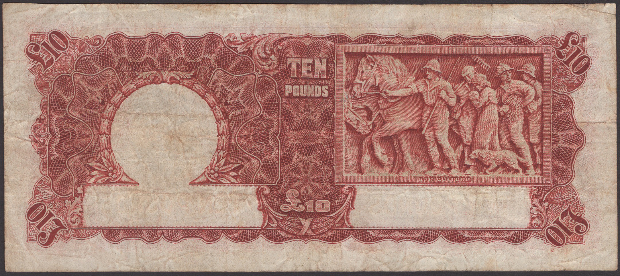 Commonwealth of Australia, Â£10, ND (1934-39), serial number V/2 665580, Riddle and Sheenan... - Image 2 of 2